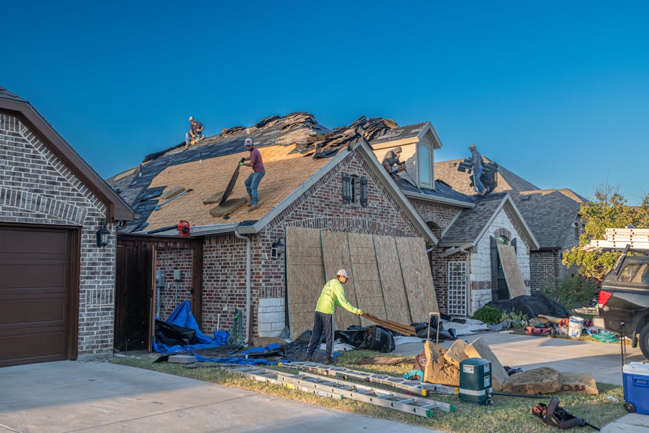 Professional roof replacement and installation work